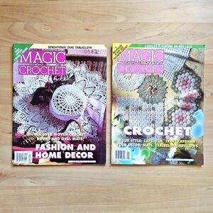 Magazine Craft "Magic Crochet" Back Issue Lot of 2